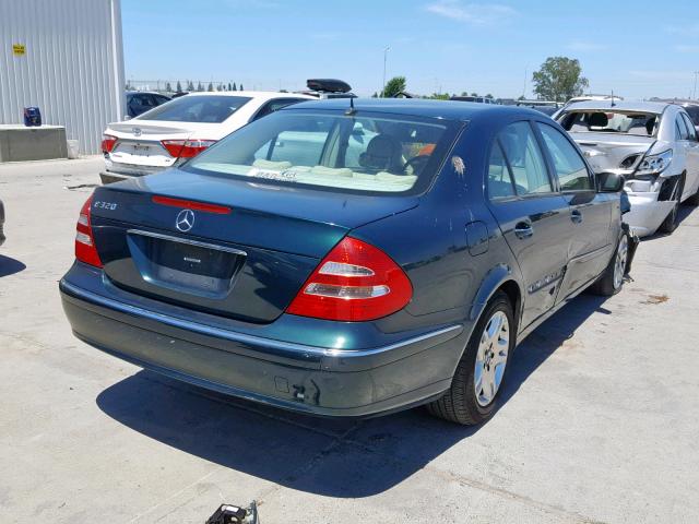 WDBUF65J33A121266 - 2003 MERCEDES-BENZ E 320 GREEN photo 4