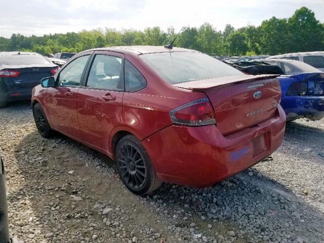 1FAHP3GN6AW119211 - 2010 FORD FOCUS SES RED photo 3