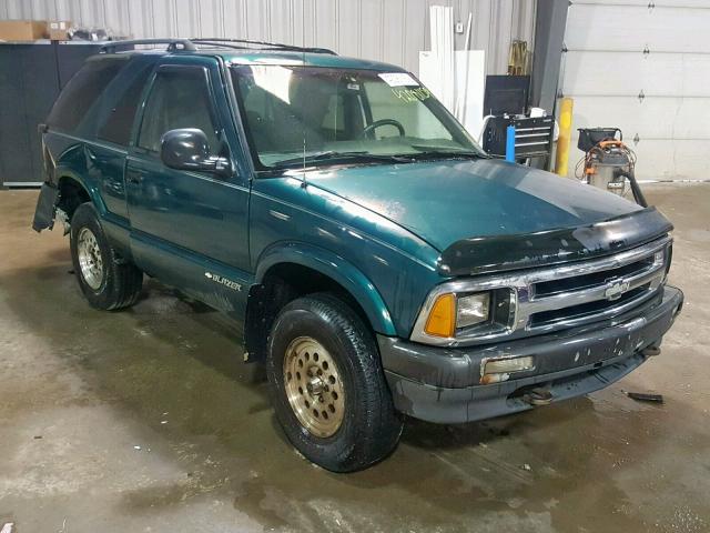 1GNCT18W7VK148667 - 1997 CHEVROLET BLAZER GREEN photo 1