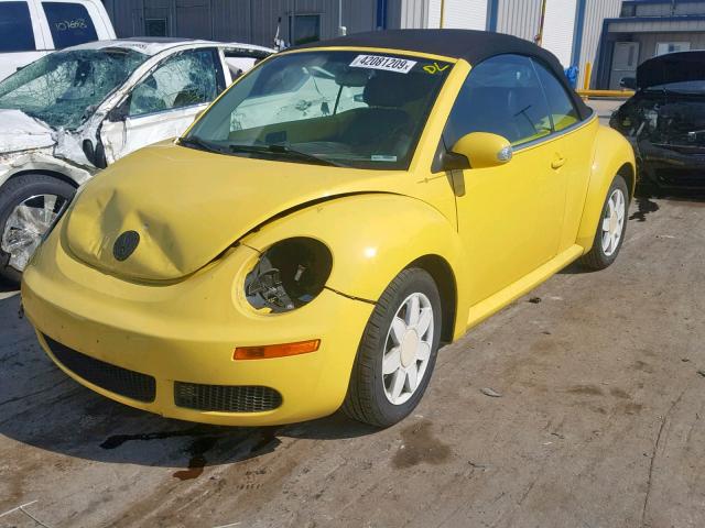 3VWPF31Y08M414906 - 2008 VOLKSWAGEN NEW BEETLE ყვითელი ფოტო 2