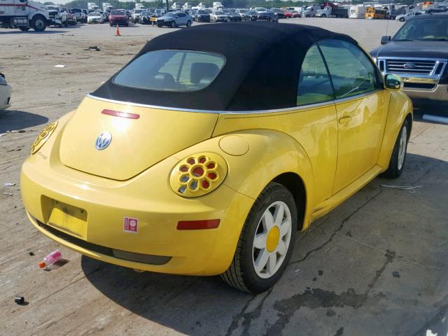 3VWPF31Y08M414906 - 2008 VOLKSWAGEN NEW BEETLE ყვითელი ფოტო 4