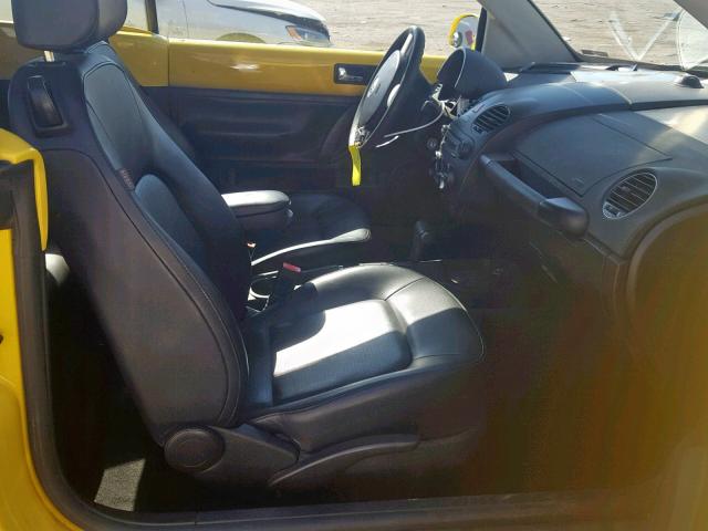 3VWPF31Y08M414906 - 2008 VOLKSWAGEN NEW BEETLE ყვითელი ფოტო 5