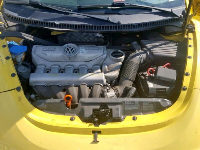 3VWPF31Y08M414906 - 2008 VOLKSWAGEN NEW BEETLE ყვითელი ფოტო 7