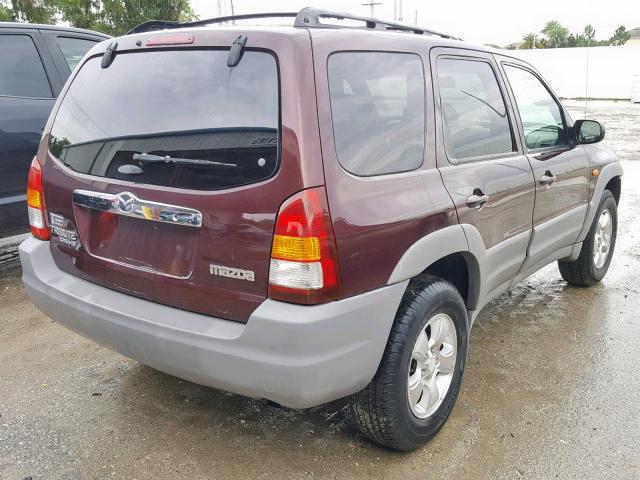 4F2YU07111KM55919 - 2001 MAZDA TRIBUTE DX 栗色 照片 4