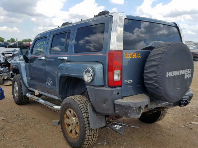 5GTDN136568179566 - 2006 HUMMER H3 GRAY photo 3