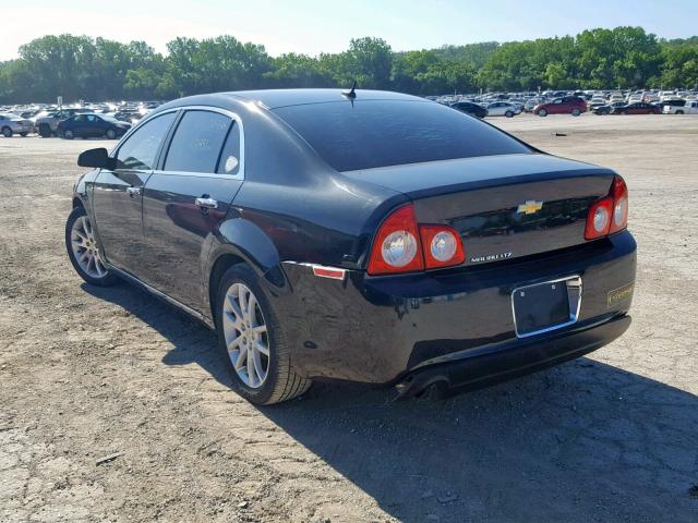 1G1ZE5E19BF311975 - 2011 CHEVROLET MALIBU LTZ შავი ფოტო 3
