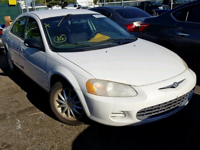 1C3EL46XX2N207711 - 2002 CHRYSLER SEBRING LX WHITE photo 1