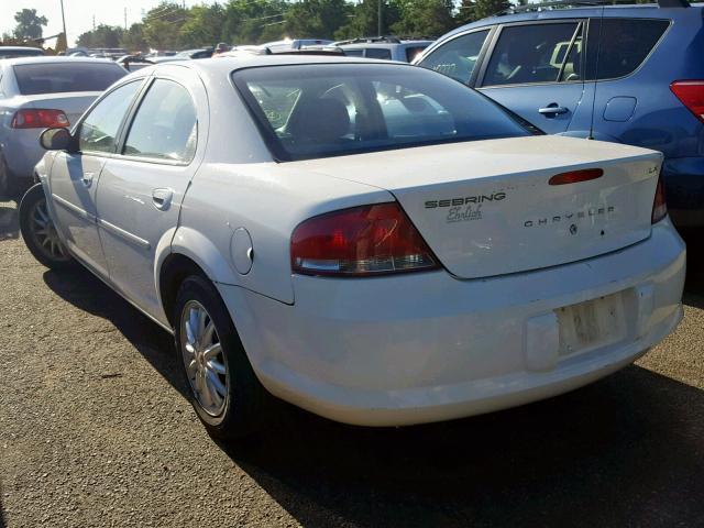 1C3EL46XX2N207711 - 2002 CHRYSLER SEBRING LX WHITE photo 3