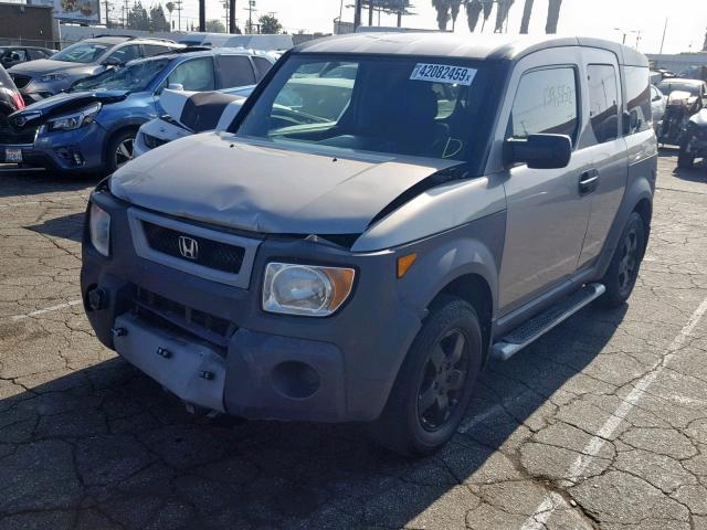 5J6YH28563L010987 - 2003 HONDA ELEMENT EX SILVER photo 2