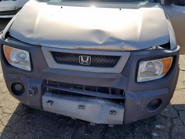 5J6YH28563L010987 - 2003 HONDA ELEMENT EX SILVER photo 9