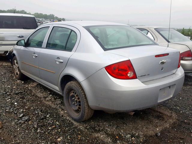 1G1AL55F977307179 - 2007 CHEVROLET COBALT LT SILVER photo 3