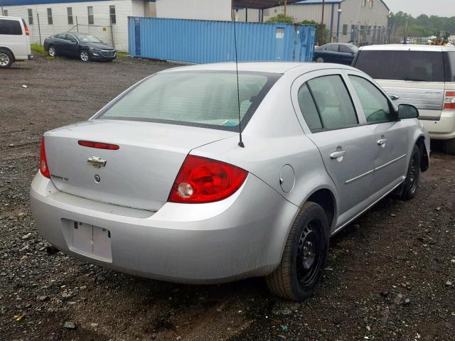 1G1AL55F977307179 - 2007 CHEVROLET COBALT LT SILVER photo 4