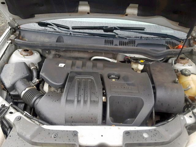 1G1AL55F977307179 - 2007 CHEVROLET COBALT LT SILVER photo 7