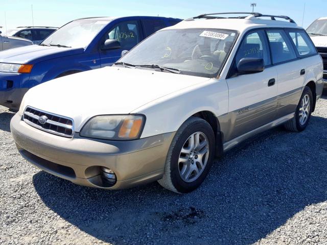 4S3BH665627618120 - 2002 SUBARU LEGACY OUT WHITE photo 2