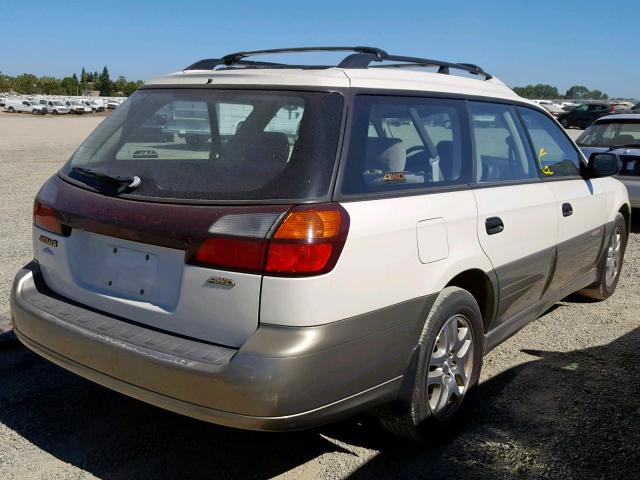 4S3BH665627618120 - 2002 SUBARU LEGACY OUT WHITE photo 4