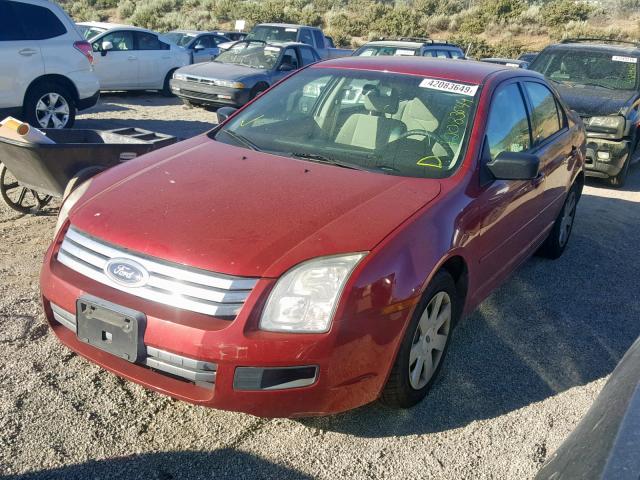 3FAHP06Z27R270643 - 2007 FORD FUSION S RED photo 2