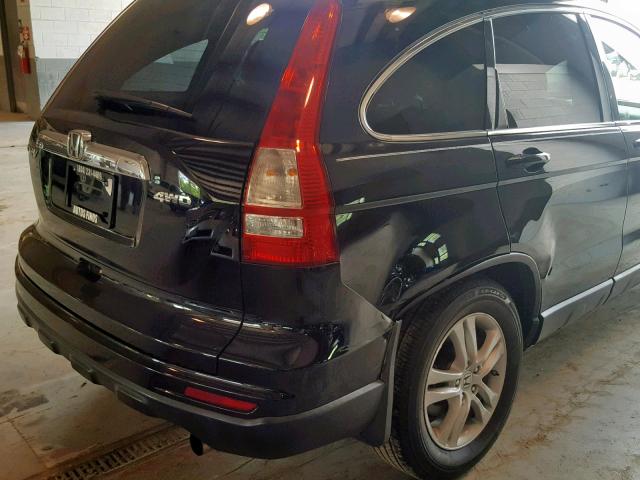 5J6RE4H7XAL025385 - 2010 HONDA CR-V EXL BLACK photo 9