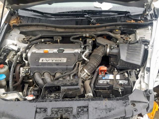 JHMCP26888C030261 - 2008 HONDA ACCORD EXL SILVER photo 7