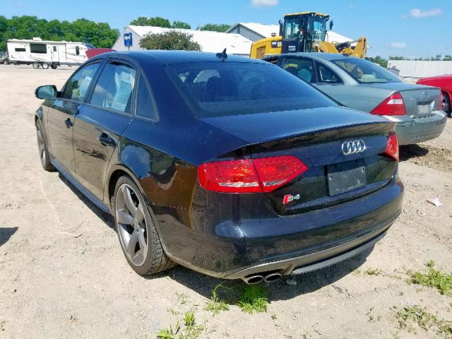 WAUKGAFL7CA078010 - 2012 AUDI S4 PRESTIG BLACK photo 3