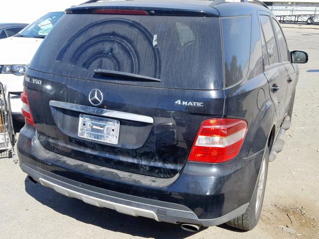 4JGBB86E26A110194 - 2006 MERCEDES-BENZ ML 350 BLACK photo 4