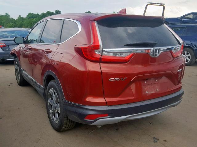 5J6RW2H8XHL013175 - 2017 HONDA CR-V EXL RED photo 3