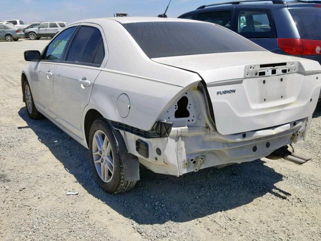 3FAHP0GA1CR144714 - 2012 FORD FUSION S WHITE photo 3