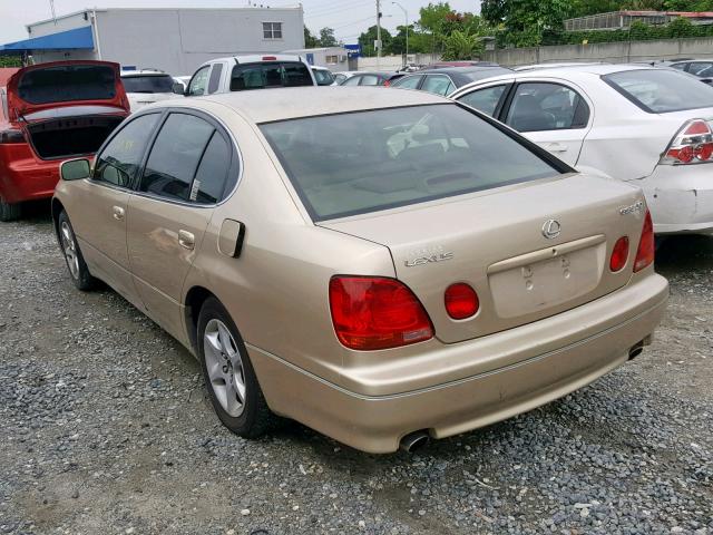 JT8BD69S640203418 - 2004 LEXUS GS 300 GOLD photo 3