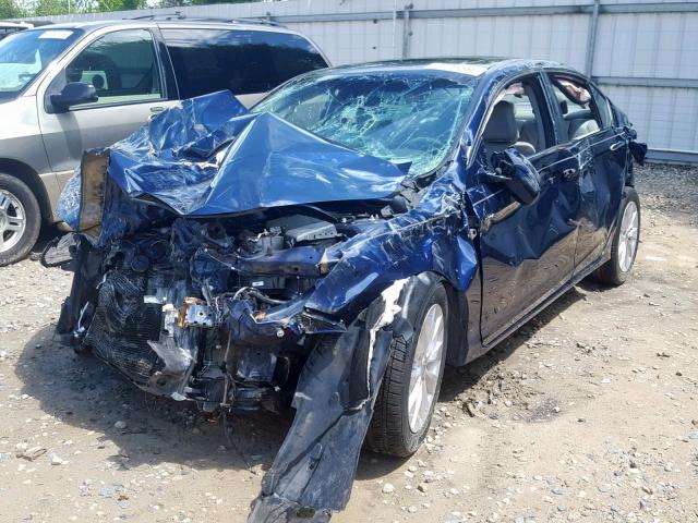 1HGCR2F85DA158332 - 2013 HONDA ACCORD EXL BLUE photo 2