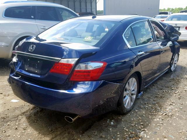 1HGCR2F85DA158332 - 2013 HONDA ACCORD EXL BLUE photo 4