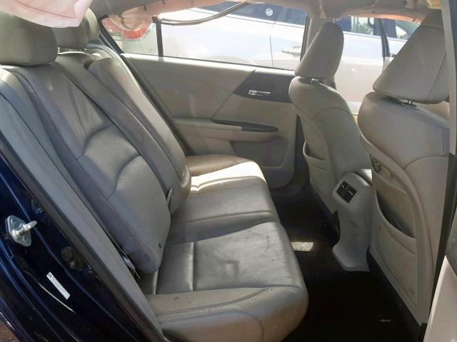 1HGCR2F85DA158332 - 2013 HONDA ACCORD EXL BLUE photo 6