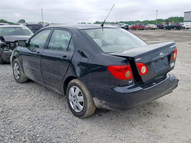 2T1BR30E88C896951 - 2008 TOYOTA COROLLA CE BLACK photo 3