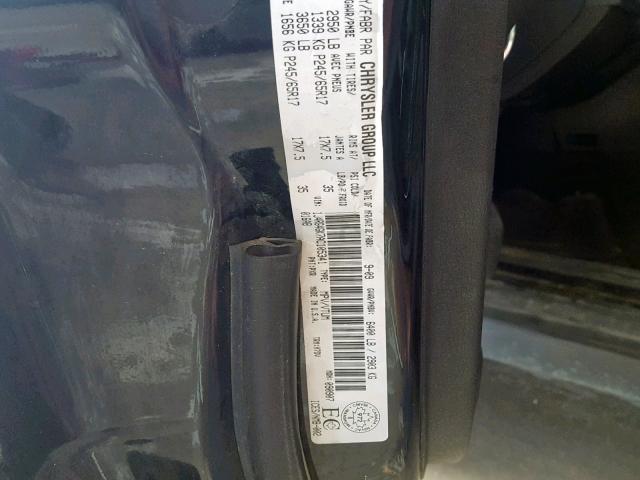 1J4RG4GK7AC105341 - 2010 JEEP COMMANDER შავი ფოტო 10