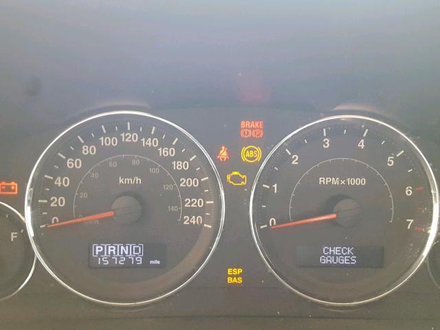 1J4RG4GK7AC105341 - 2010 JEEP COMMANDER შავი ფოტო 8