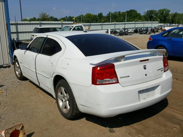 2B3CA3CV8AH301178 - 2010 DODGE CHARGER SX WHITE photo 3