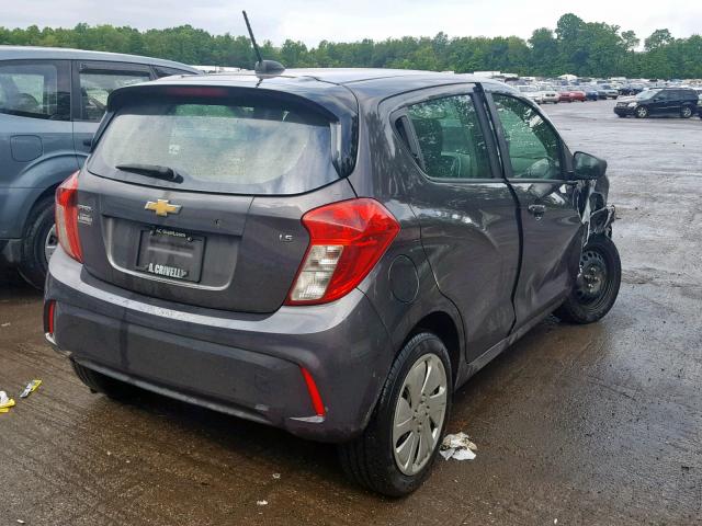 KL8CB6SA8GC626865 - 2016 CHEVROLET SPARK LS GRAY photo 4