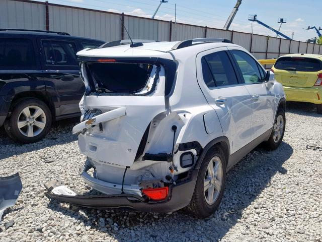 KL7CJLSB1JB572384 - 2018 CHEVROLET TRAX 1LT WHITE photo 4