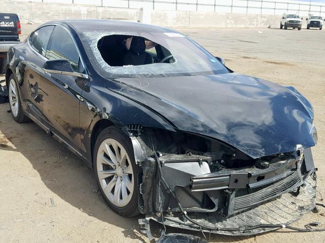 5YJSA1E29HF210907 - 2017 TESLA MODEL S أسود صورة 1