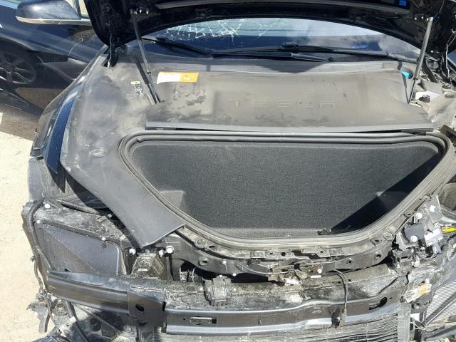 5YJSA1E29HF210907 - 2017 TESLA MODEL S أسود صورة 7