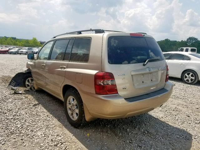 JTEGP21A150087987 - 2005 TOYOTA HIGHLANDER BROWN photo 3