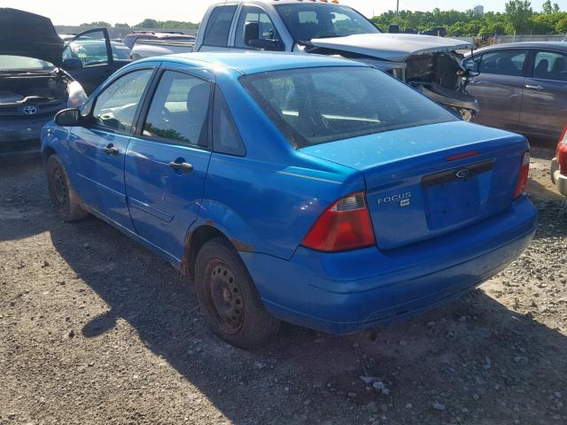 1FAFP34N37W127075 - 2007 FORD FOCUS ZX4 BLUE photo 3