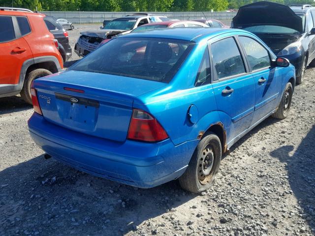 1FAFP34N37W127075 - 2007 FORD FOCUS ZX4 BLUE photo 4