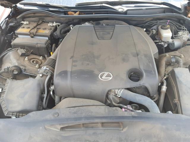 JTHBF1D28E5006453 - 2014 LEXUS IS 250 BLACK photo 7