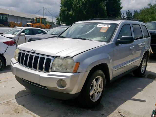 1J4HS58N15C505667 - 2005 JEEP GRAND CHER SILVER photo 2