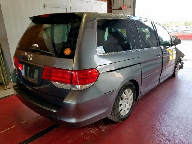 5FNRL3H26AB026742 - 2010 HONDA ODYSSEY LX GRAY photo 4