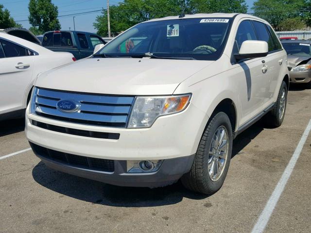 2FMDK38C58BA26191 - 2008 FORD EDGE SEL WHITE photo 2