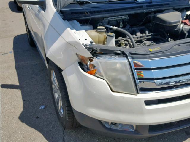 2FMDK38C58BA26191 - 2008 FORD EDGE SEL WHITE photo 9