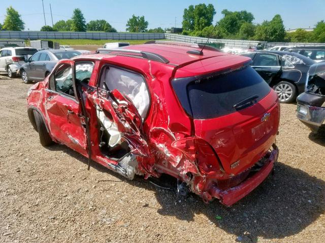 3GNCJLSBXJL294741 - 2018 CHEVROLET TRAX 1LT RED photo 3