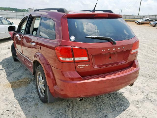 3D4PH1FG8BT502636 - 2011 DODGE JOURNEY MA MAROON photo 3