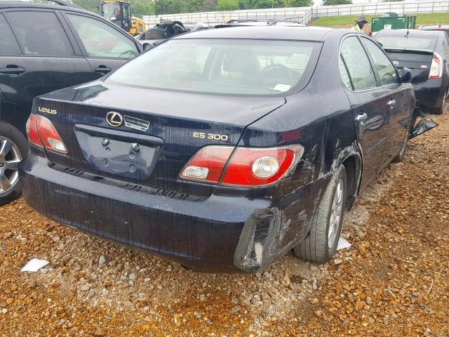 JTHBF30G325020608 - 2002 LEXUS ES 300 BLUE photo 4