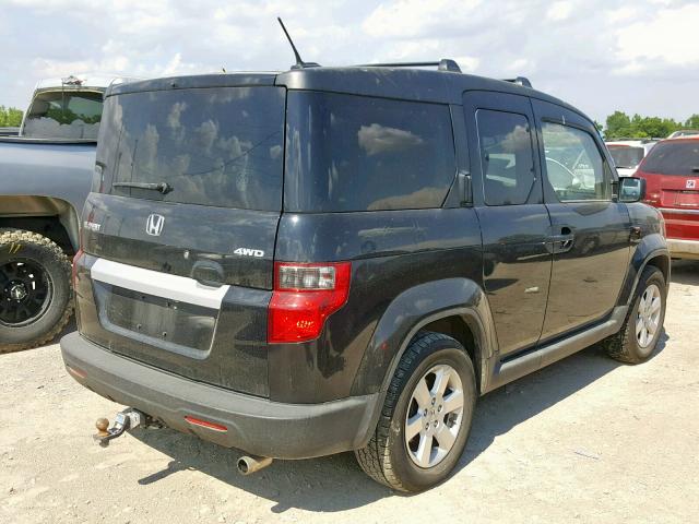 5J6YH28729L004601 - 2009 HONDA ELEMENT EX BLACK photo 4